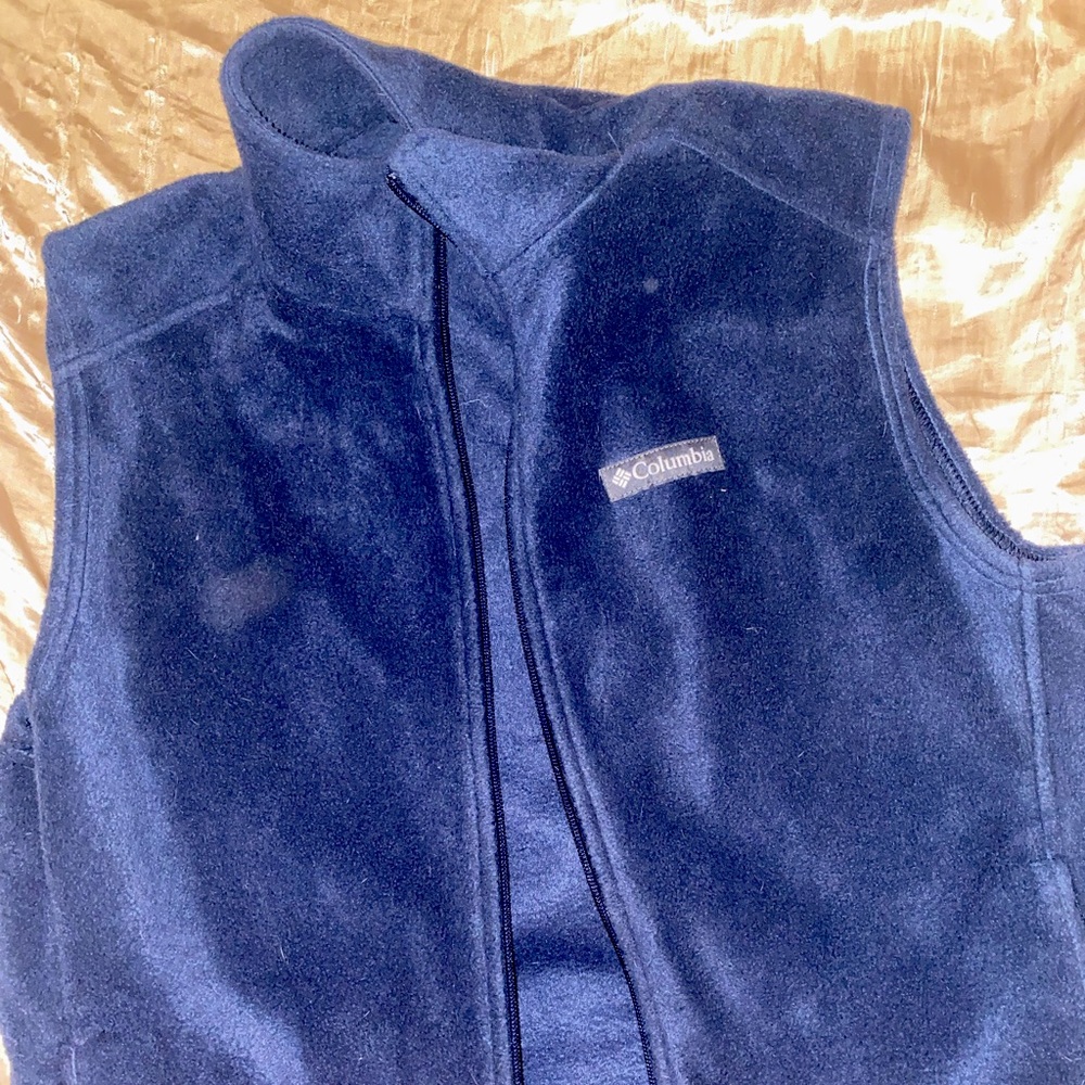 NWOT Navy Men’s Columbia Fleece Vest men’s size medium